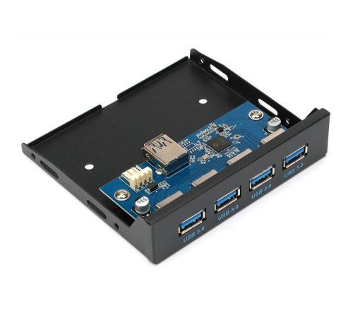 Планка USB 3.0 на переднюю панель 3.5" Gembird, 4 порта USB (FP3.5-USB3-4A) Планка USB 3.0 на переднюю панель 3.5" Gembird, 4 порта USB (FP3.5-USB3-4A)