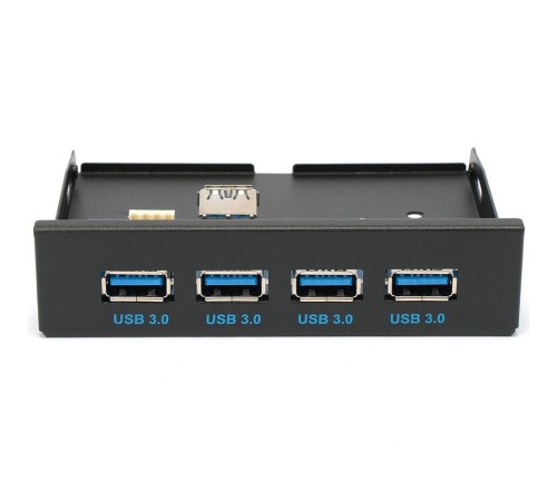 Планка USB 3.0 на переднюю панель 3.5" Gembird, 4 порта USB (FP3.5-USB3-4A) Планка USB 3.0 на переднюю панель 3.5" Gembird, 4 порта USB (FP3.5-USB3-4A)