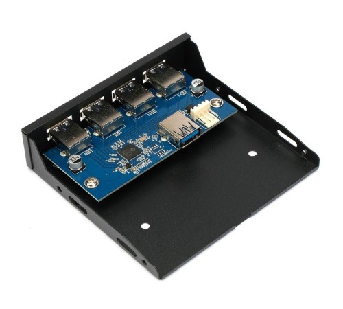 Планка USB 3.0 на переднюю панель 3.5" Gembird, 4 порта USB (FP3.5-USB3-4A) Планка USB 3.0 на переднюю панель 3.5" Gembird, 4 порта USB (FP3.5-USB3-4A)