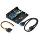 Планка USB 3.0 на переднюю панель 3.5" Gembird, 4 порта USB (FP3.5-USB3-4A)