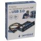 Планка USB 3.0 на переднюю панель 3.5" Gembird, 4 порта USB (FP3.5-USB3-4A)