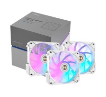 COOLING FAN i12W-K3 White Dimensions: 120 x 120 x 25mm
Voltage: DC 12V
Current: 0.21A
Fan Speed :800-1800±10%
Max. Air Flow: 31.18-73.92CFM
Max. Air Pressure: 0.56-2.1mmH20
Max. Noise: 20-33.2dBA
Bearing Type : FDB Bearing
Life Expectancy : 70,000 hours