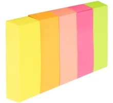 Закладки самокл. бумажные Deli EA11402 50x15мм 5цв.в упак. 100лист европодвес