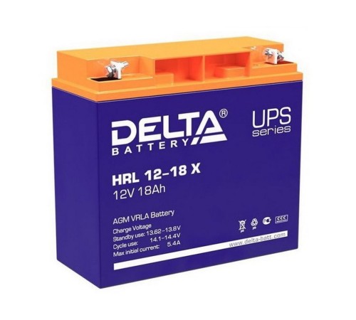 Delta HRL 12-18 X (17.8 А\ч, 12В) свинцово- кислотный  аккумулятор