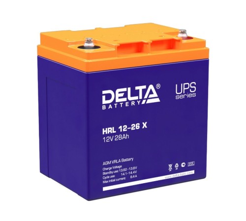 Delta HRL 12-26 Х (28А\ч, 12В) свинцово- кислотный аккумулятор