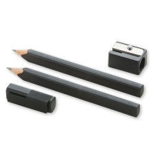 Набор карандашей чернографит. Moleskine DRAWING SET EW1PSA (2 карандаша + точилка) 2B корпус черный блистер
