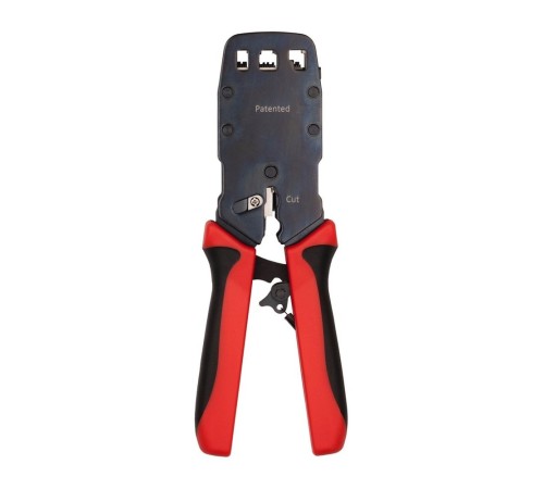 Инструмент обжимной Hyperline HT-3008AR для RJ-45/RJ-12/RJ-11 (упак:1шт) черный/красный Инструмент обжимной Hyperline HT-3008AR для RJ-45/RJ-12/RJ-11 (упак:1шт) черный/красный