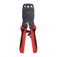 Инструмент обжимной Hyperline HT-3008AR для RJ-45/RJ-12/RJ-11 (упак:1шт) черный/красный