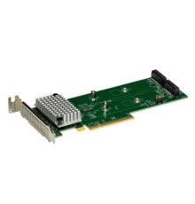 Контроллер Supermicro 2x Hybrid Gen 4 NVMe/SATA M.2 RAID 0/1 Carrier, Standard (AOC-SLG4-2H8M2-O)