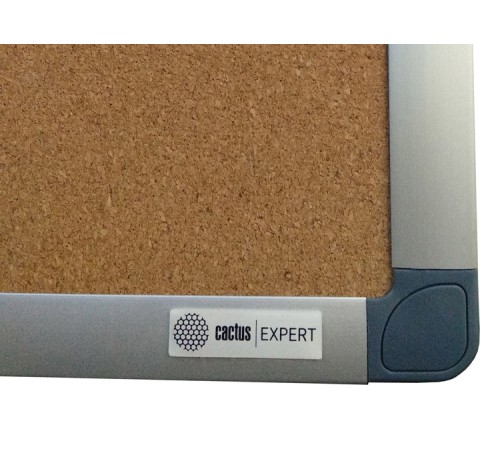 Доска пробковая Cactus CS-CBD-90X120 пробковая коричневый 90x120см алюминиевая рама пробка/алюминий