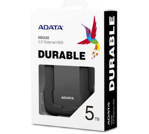 Жесткий диск A-Data USB 3.0 5Tb AHD330-5TU31-CBK HD330 DashDrive Durable 2.5" черный