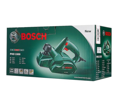 Рубанок сетевой Bosch PHO 1500, 550 Вт, картон (06032A4020)