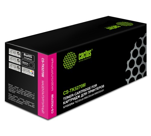 Картридж лазерный Cactus CS-TK5270M пурпурный (6000стр.) для Kyocera Ecosys P6230cdn/M6230cidn/M6630cidn