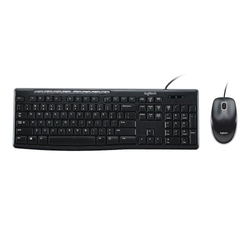 Комплект Logitech Desktop MK200 цвет черный, клавиатура 112 клавиш (8 мультимедиа), USB 1.8м, мышь 1000dpi, USB 1.8м, RTL Комплект Logitech Desktop MK200 цвет черный, клавиатура 112 клавиш (8 мультимедиа), USB 1.8м, мышь 1000dpi, USB 1.8м, RTL