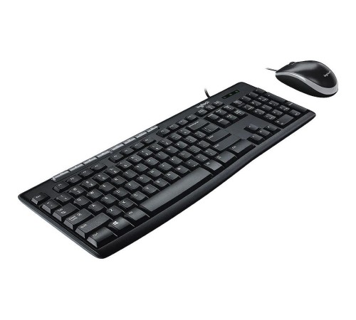 Комплект Logitech Desktop MK200 цвет черный, клавиатура 112 клавиш (8 мультимедиа), USB 1.8м, мышь 1000dpi, USB 1.8м, RTL Комплект Logitech Desktop MK200 цвет черный, клавиатура 112 клавиш (8 мультимедиа), USB 1.8м, мышь 1000dpi, USB 1.8м, RTL