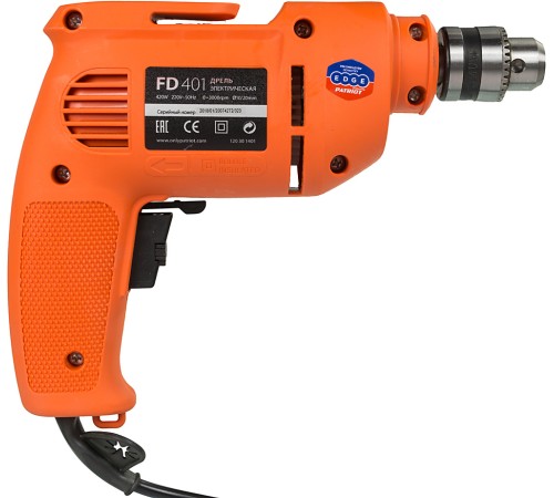 PATRIOT FD 401 The One Дрель электрическая [120301401] { 420 Вт, макс.диаметр сверла 10мм, ключевой патрон }