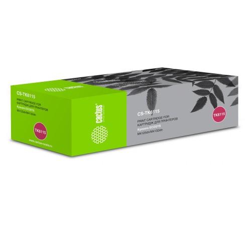 Картридж лазерный Cactus CS-TK6115 черный (15000стр.) для Kyocera Ecosys M4125idn/M4132idn