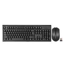 Клавиатура + мышь A4Tech 3000NS клав:черный мышь:черный USB беспроводная Multimedia