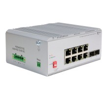 ORIGO OI2210P/185W/A1A Промышленный неуправляемый PoE-коммутатор 8x1000Base-T 802.3bt PoE, 2x1000Base-X SFP, PoE-бюджет 185 Вт