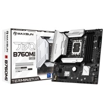 Материнская плата Maxsun Terminator B760M D4 WIFI6E 1700, B760, 4xDDR4, 1xPCIEx16,1xPCIEx4,3xM.2, Front1xType-C,2xUSB3,2xUSB2, Rear2xUSB3,6xUSB2, 4xSATA3, 2,5GLan, HDMI+DP, mATX, RTL
