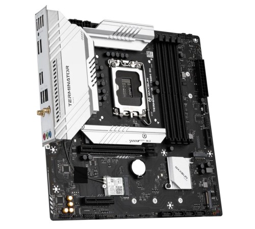 Материнская плата Maxsun Terminator B760M D4 WIFI6E 1700, B760, 4xDDR4, 1xPCIEx16,1xPCIEx4,3xM.2, Front1xType-C,2xUSB3,2xUSB2, Rear2xUSB3,6xUSB2, 4xSATA3, 2,5GLan, HDMI+DP, mATX, RTL