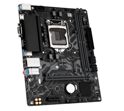 Материнская плата Maxsun Challenger H510M-R 1200, H510, 2xDDR4, 1xPCIEx16,1xPCIEx1,1xM.2, Front2xUSB3,2xUSB2, Rear4xUSB2,2xUSB3, 4xSATA3, 1GLan, VGA+HDMI, mATX, RTL