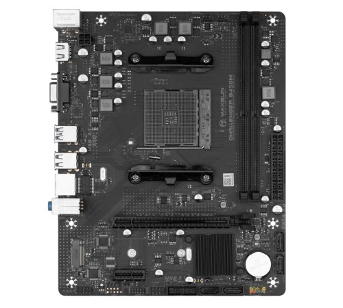 Материнская плата Maxsun Challenger B450M AM4, B450, 2xDDR4, 1xPCI-E 16X1xPCI-E 1X1xM.2, Front2xUSB3.0, 2xUSB2.0, Rear2xUSB2.0, 2xUSB3.0, 4xSATA3.0, 1GLan, HDMI+VGA, mATX, RTL