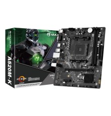 Материнская плата Maxsun Challenger A520M-K AM4, A520, 2xDDR4, 1xPCI-E 16X1xPCI-E 1X2xM.2, Front2xUSB3.0, 2xUSB2.0, Rear4xUSB2.0, 2xUSB3.0, 3xSATA 3.0, 1GLan, HDMI+DP, mATX, RTL