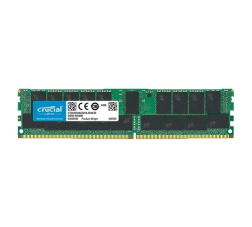 Оперативная память Micron DDR4 RDIMM 64GB 2Rx4 3200 MHz ECC Registered MTA36ASF8G72PZ-3G2 (MTA36ASF8G72PZ-3G2F1)