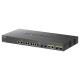 Коммутатор D-Link DXS-1210-12TC/B1A, PROJ L2+ Smart Switch with 8 10GBase-T ports and 2 10GBase-T/SFP+ combo-ports and 2 10GBase-X SFP+ ports.16K Mac address, 240Gbps switching capacity, 802.3x Flow Control, 802 (DXS-1210-12TC/B1A)