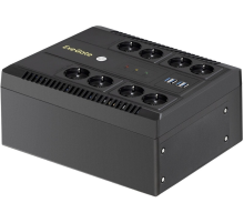 Exegate EX293855RUS ИБП ExeGate NEO NNB-1000.LED.AVR.8SH.CH <1000VA/650W, LED, AVR, 8*Schuko, 4*USB-порта для зарядки, Black>