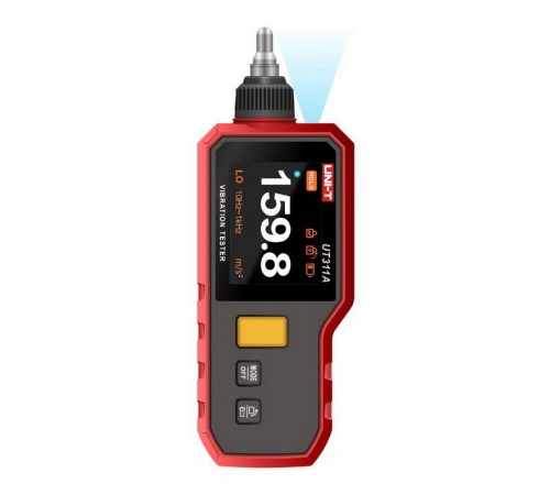 Виброметр UNI-T UT311A Ускорение (O-P): 0,1~199,9 м/с², частотная характеристика: 10 Гц-15 кГц, Скорость (RMS): 0,1~199,9 мм/с, частотная характеристика: 10 Гц~1,5 кГц, Смещение (PP): 0,001 ~ 1999 мкм, частотная характеристика: 10 Гц ~ 1 кГц фонарик, пово Виброметр UNI-T UT311A Ускорение (O-P): 0,1~199,9 м/с², частотная характеристика: 10 Гц-15 кГц, Скорость (RMS): 0,1~199,9 мм/с, частотная характеристика: 10 Гц~1,5 кГц, Смещение (PP): 0,001 ~ 1999 мкм, частотная характеристика: 10 Гц ~ 1 кГц фонарик, пово