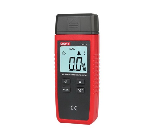 Измеритель влажности древесины UNI-T UT377A Измерение влажности древесины (2~40%;); Частота обновления (2 раза/с); Авто-выключение; Индикация низкого заряда батареи; Категории древесины(4); Коррекция температуры окружающей среды Измеритель влажности древесины UNI-T UT377A Измерение влажности древесины (2~40%;); Частота обновления (2 раза/с); Авто-выключение; Индикация низкого заряда батареи; Категории древесины(4); Коррекция температуры окружающей среды