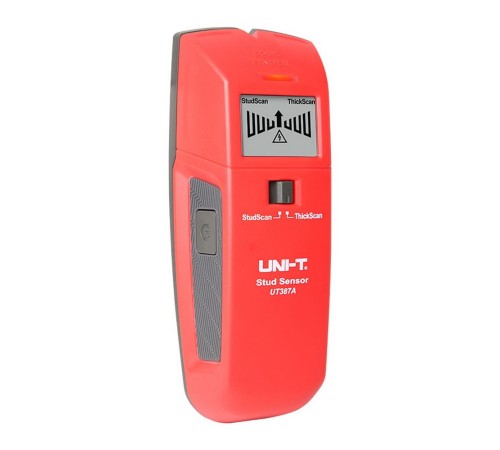 Детектор стен UT387A Сканирование: черные металлы (19 мм); Цветные металлы(19мм); Медные жилы (живые)(50мм); Дерево (19 мм)]; Толстое сканирование [Черные металлы (28,5 мм); Цветные металлы (28,5 мм); Медные жилы (живые)(50мм); Дерево (28,5 мм)]