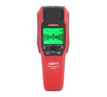 Детектор проводки UNI-T UT387C Обнаруживает (деревянную балку, металлический предмет, электрический провод); Глубина сканирования металла (76 мм); Глубина сканирования шипа (дерево) (28,5 мм); Глубина толстого сканирования (дерево) (38 мм); Толщина электр