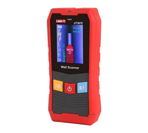 Детектор проводки UNI-T UT387E Черные металлы(100мм); Цветные металлы(80мм); Дерево (38 мм); Электрический провод переменного тока (40 мм);