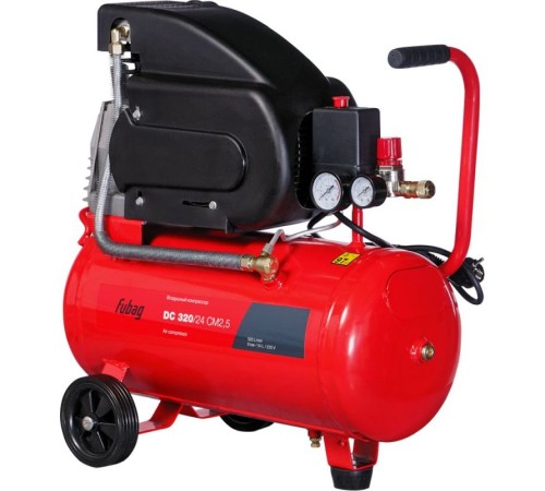 Компрессор поршневой Fubag DC 320/24 CM2.5 масляный 320л/мин 24л 1800Вт красный/черный Компрессор поршневой Fubag DC 320/24 CM2.5 масляный 320л/мин 24л 1800Вт красный/черный