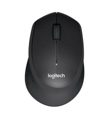Мышь беспроводная Logitech M330 Silent Plus Black (черная, оптическая, 1000dpi, 2.4 GHz/USB-ресивер, бесшумная, под правую руку) (арт. 910-004924, M/N: M-R0051 / C-U0010)