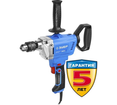 Дрель-миксер Зубр ЗДМ-820 РМ 820Вт патрон:кулачковый реверс Дрель-миксер Зубр ЗДМ-820 РМ 820Вт патрон:кулачковый реверс