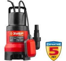 Садовый насос дренажный Зубр НПГ-М1-750 750Вт 13500л/час