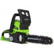 Электрическая цепная пила Greenworks G24CS25 дл.шин.:10" (25cm)
