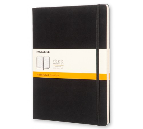 Блокнот Moleskine CLASSIC QP090 XLarge 190х250мм 192стр. линейка твердая обложка черный