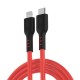 USB кабель ZMI USB-кабель ZMI GL870 Type-C to Lightning silicone Cable (1m) red
