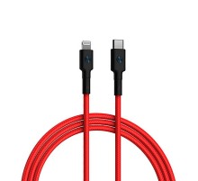 USB кабель ZMI USB-кабель ZMI AL875 USB Type-c to Lightning PP braided Cable 1.5m red (ZMKAL875CNRD)