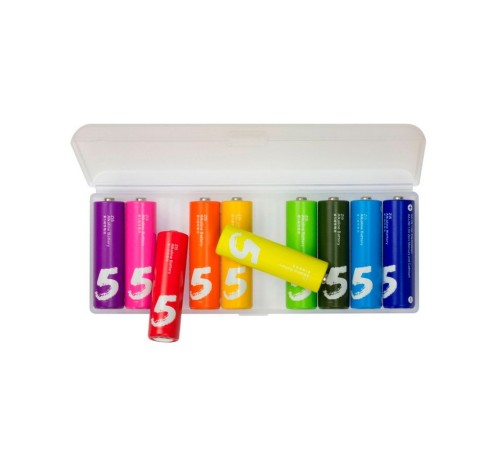 Прочее ZMI Батарейки ZI5 AA501 AA rainbow alkaline battery (10pcs) (ZMKAA501CNCM)