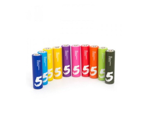 Прочее ZMI Батарейки ZI5 AA501 AA rainbow alkaline battery (10pcs) (ZMKAA501CNCM)