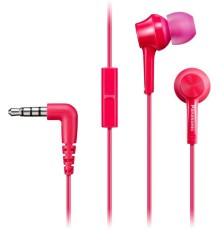 Гарнитура вкладыши Panasonic RP-TCM115GC 1.2м розовый проводные в ушной раковине (RP-TCM115GCP)