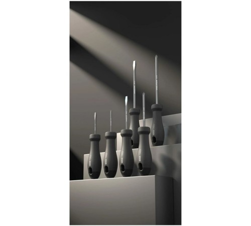 Набор отверток "Home Series Gray" Deli HT1006C 6шт SL3x75+SL5x100+SL6x150+PH0x75+PH1x100+PH2x150, эксклюзивный дизайн, рукоятка из высококачественного софттач пластика