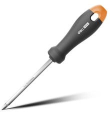 Двухсторонняя отвертка "Home Series Gray" Deli HT1055C SL5+PH1, длина жала 100мм, эксклюзивный дизайн, рукоятка из высококачественного софттач пластика