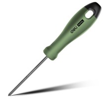 Крестовая отвертка "Home Series Green" Deli HT1203L PH0x75мм  Эксклюзивный дизайн, рукоятка из высококачественного софттач пластика